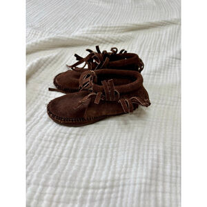 Baby Unbranded Brown Moccasins suede Leather